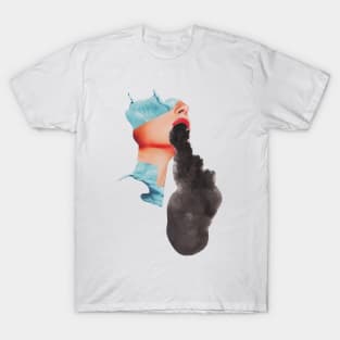 Girl Vomiting Foggy Nightmare T-Shirt